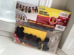 Disney Mickey Mouse party decor Photo Garland Holds 13 Photos birth – 12 mo.