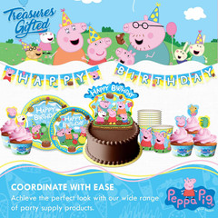 Officially Licensed Peppa Pig Birthday Decorations – Peppa Pig Backdrop – 4.25Ft