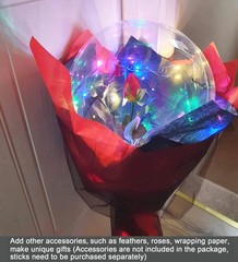 LED Balloons 10 Pack, Light Up Balloons 20 Inches Clear Helium Bobo Balloon, …