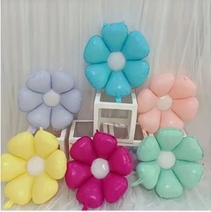 12PC Large Colorful Daisy Flower Balloon Foil Mylar Wedding Baby Shower Party
