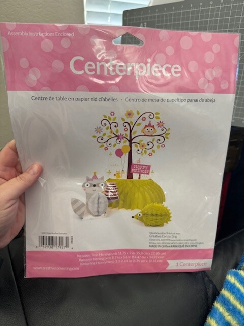 Creative Converting Girl Happi Woodland Centerpiece Party Table Decoration New!