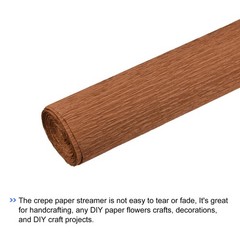Crepe Paper Roll 6.9 Ft Long 20 Inch Wide Red Brown Wedding Festivals Decor