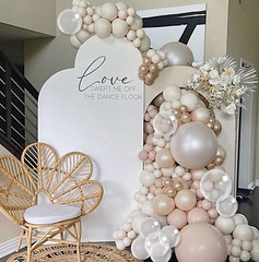 Beige White Gold Balloons,12 Inchs Sand White Metallic Champagne Clear Bride Bal