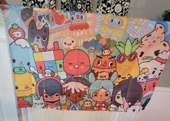 BIG 5×3′ Rob-O Cartoon Character Childrens Birthday Backdrop Banner Party Fabric