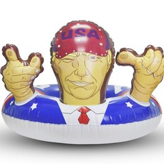 American Pool Float for Summer Beach Pool Party, Red Blue White Presidential …
