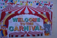 Carnival Circus Tent 6x4ft Childrens Birthday Party Photo Background Banner