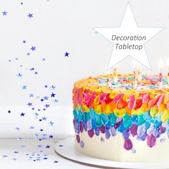 60g Star Confetti Metallic Foil Table Sequins Birthday Party DIY ZX/Blue