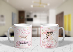 Recuerdos para Bautizo, Set 12 tazas de cerámica de 11oz Personalizadas