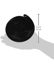 Stunning Jet Black Swirl Party Decorations – 22″ Pack of 12