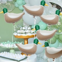 6 Pcs 28.3» Mallard Duck Shaped Foil Balloons for Duck Hunting Birthday One …