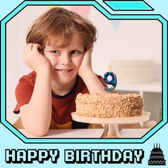 STG Birthday Candles for Boys – Number 9 Candle Video 9, Dark Blue