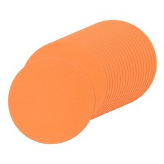 25 PCS 6 Inch Orange Round Cutouts Paper Circle Shaped Bulletin Board Decor