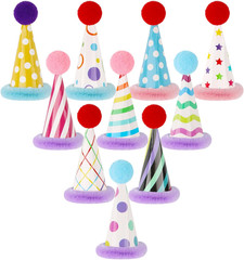 Mini Party Hats for Stuffed Animals Figures Toys Cute Cake Cone Birthday Party H