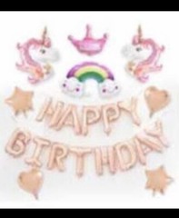 unicorn birthday balloons decorations