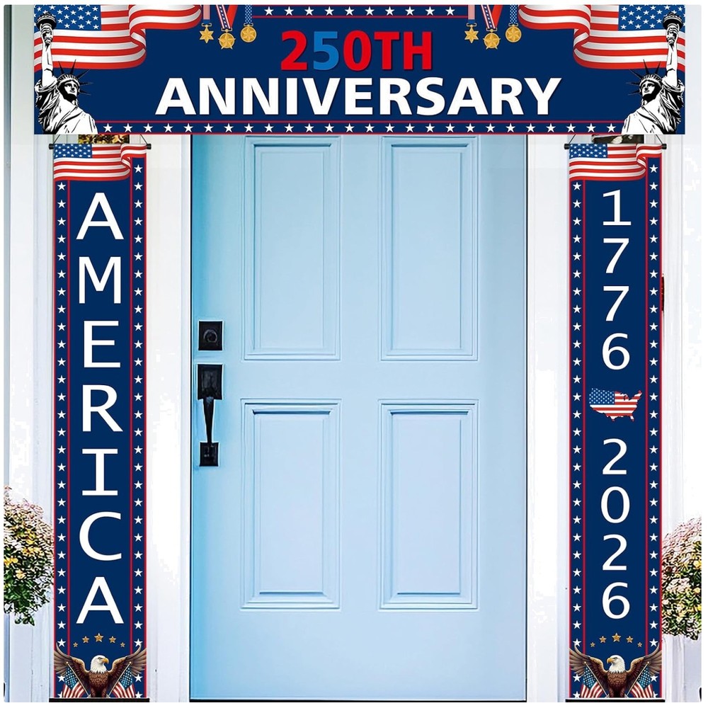 3-Piece 250th Anniversary Patriotic Party Decor