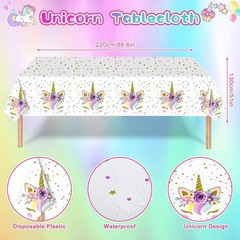 Unicorn Birthday Decorations Party Supplies for Girls, Purple Unicorn Balloon…