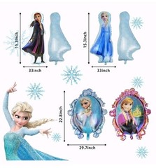 Frozen Birthday Party Supplies Set 13pcs Super Foil Balloon Decoration 31” ++