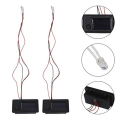 Piece Two Solar Light Replacement Tops with LED Bulbs and Solar Panel Lid