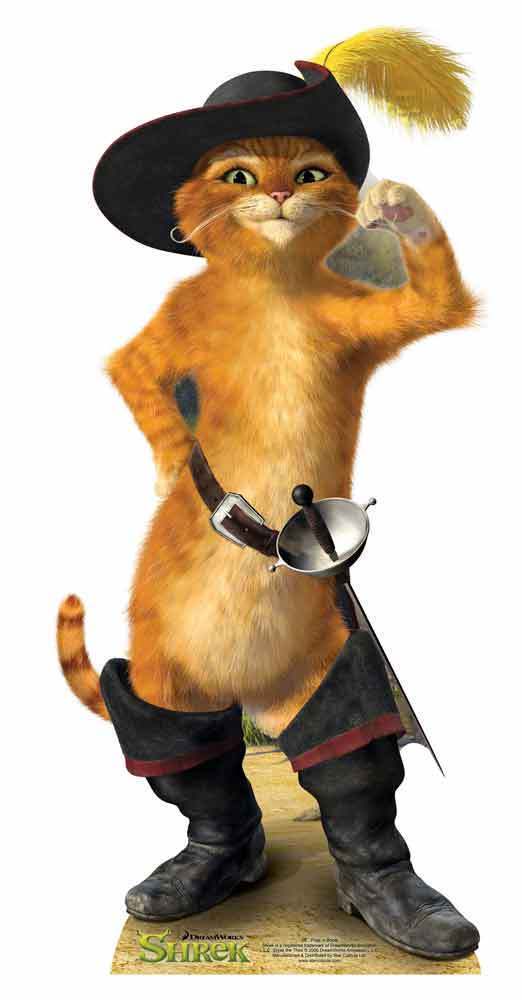 PUSS IN BOOTS FROM SHREK LIFESIZE CARDBOARD CUTOUT/STAND UP – DREAMWORKS