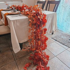 5 Pack Fall Leaf Garland, Hanging Vines Garland Artificial Fall Maple Leaves …