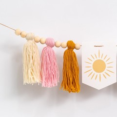 Sunshine 1st High Chair Banner – First Trip Around the Sun Party Decoration,B…