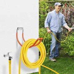 Garden Hose Holder Wall Mounted,304Stainless Steel Solid Hook Holds Up to 150…