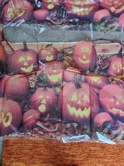2 Amscan Halloween Fall Autumn Scene Setters Pumpkin Patch Backdrop Decoration