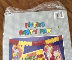 FIFTIES Party Pak Rock N Roll Oldies The 50’s Decorative Vintage Ideas Items NEW