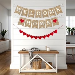 Gold Welcome Home Banner – Fully Assembled and Ready to