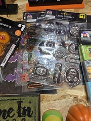 Bulk Halloween Decorations Set of 34 Pc , Decorating Kit, Wood Display, Spiders.