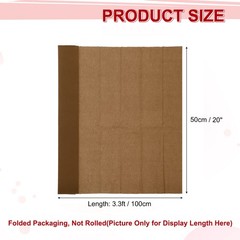 Crepe Paper Roll Crepe Paper Decor 3.3ft Long 20 Inch Wide, Brown