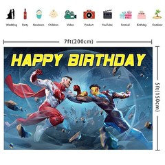 Invincible Party Supplies Banner Backdrop Vinyl Birthday Decoration
