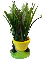 Disney Black White Skunk 6-Inch Ceramic Planter Artificial Plant Flowers READ