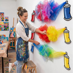 15 Pcs Art Party Decorations Kit Painting Splatter Birthday Party