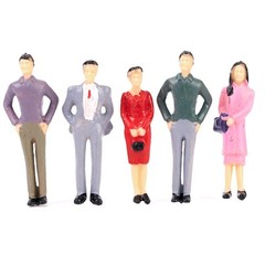 50X Scale 1 : 32 Model Railway Painted Train Street Figures People Gauge Layout