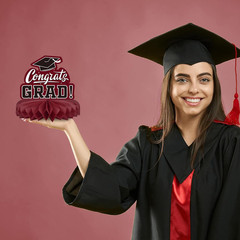 9PCS Graduation Party Decorations Class of 2026 Congrats Grad Table Centerpiece