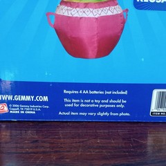 Gemmy Airblown Inflatable Tabletop Centerpiece Cactus 24″ Tall TexMex Quirky Fun