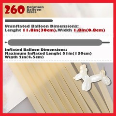 260Q Balloons Clear Kit with Pump,100pcs Long Skinny Twisting Magic Balloons …