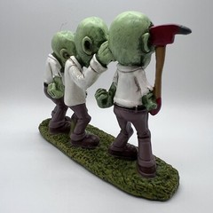 Three Wise Zombies Figurine 15.5cm Horror Ornament See Hear Speak No Evil Decor