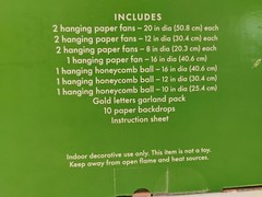 Kate Spade NY x Target Party Décor Kit – Custom Banner, Fans, Honeycombs | NIB