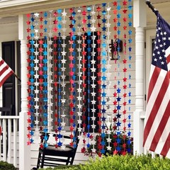 4th of July Decorations, 3 Pack Red White and Blue Star Backdrop | Patriotic …