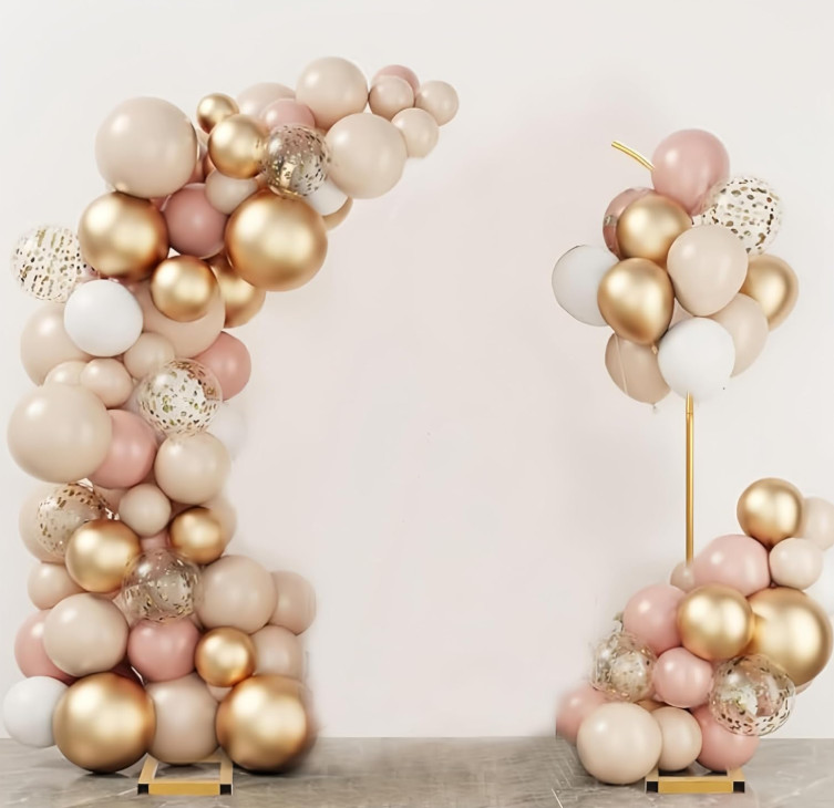 Juego de 2 Arcos Metálicos para Globos y Flores para Bodas y Eventos, Nuevo