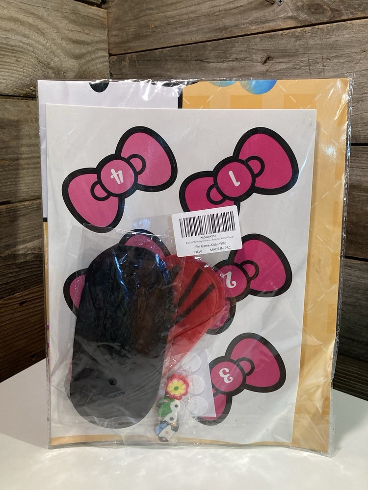 Hello Kitty & Friends Birthday Party Pin The Bow On Hello Kitty Party Game