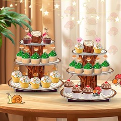 2-Tier Colorful Cupcake Stands – Enchanting Decorations for Every Celebration