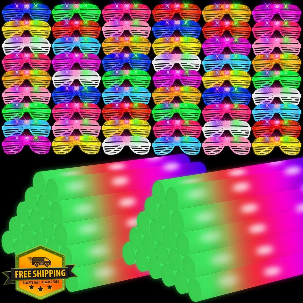 Oleitodh Glow Party Supplies Neon Style 40 Pcs