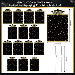 14 Pcs Large K-12 Graduation Photo Yard Sign Decorations 11 X 16 Inches Class of
