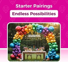 Metallic Chrome Latex Balloons, 100 Pack 12 inch Assorted Balloons