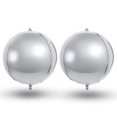 Silver Large Balloons 2 pcs 70 Inch Huge Aluminum Foil Balloons for Wedding,H…