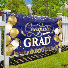 , Xtralarge Congrats Grad Banner – 72X44 Inch, Congratulations Banner | Graduati