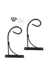 Sturdy Construction 2Pcs Metal Flower Pot Hangers for Long Lasting Use